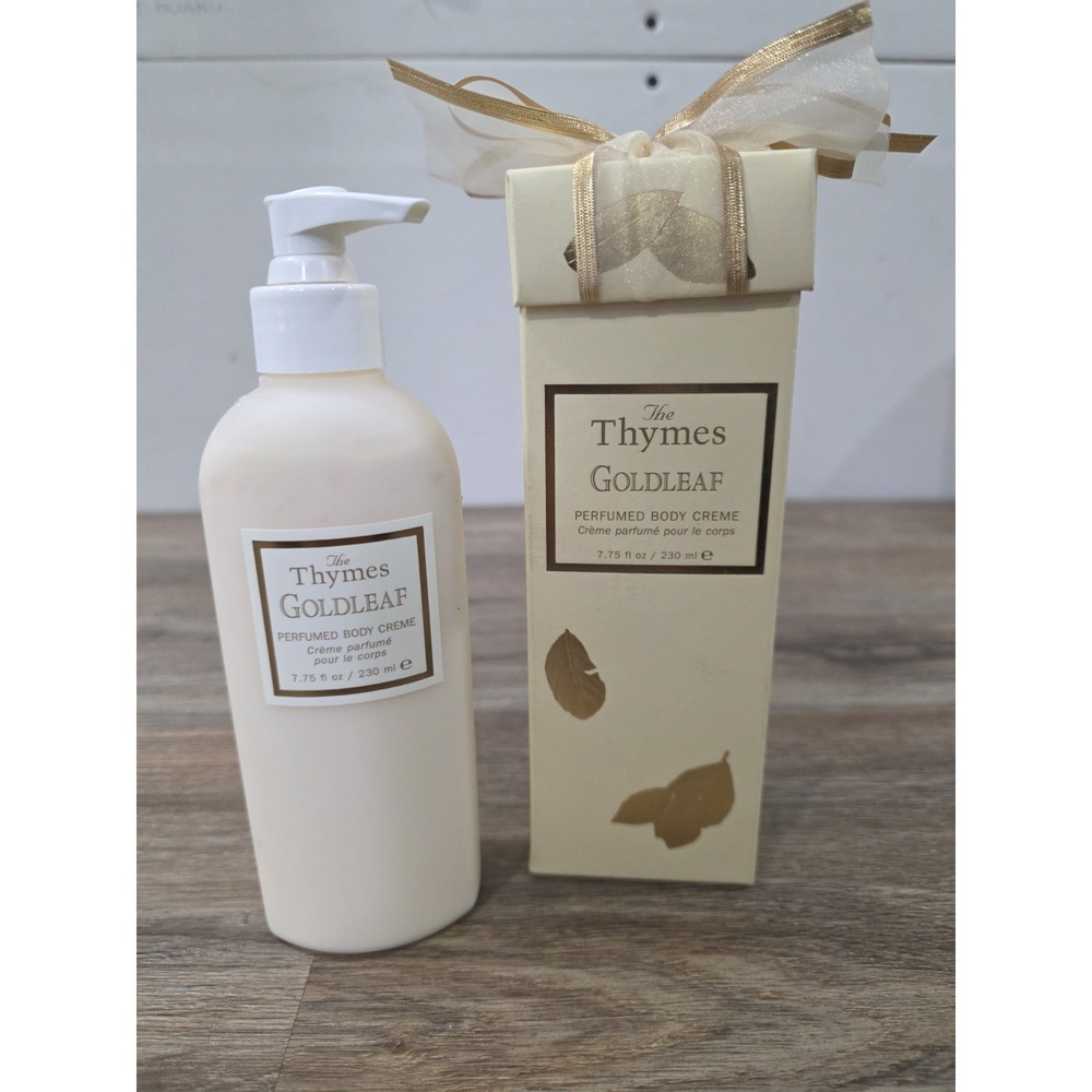 New The Thymes Goldleaf Perfumed Body Creme 7.75 oz 230 ml